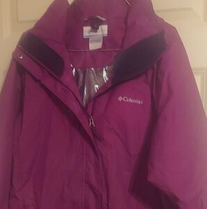 Womens Columbia Jackey with zip off hood, Size 1X